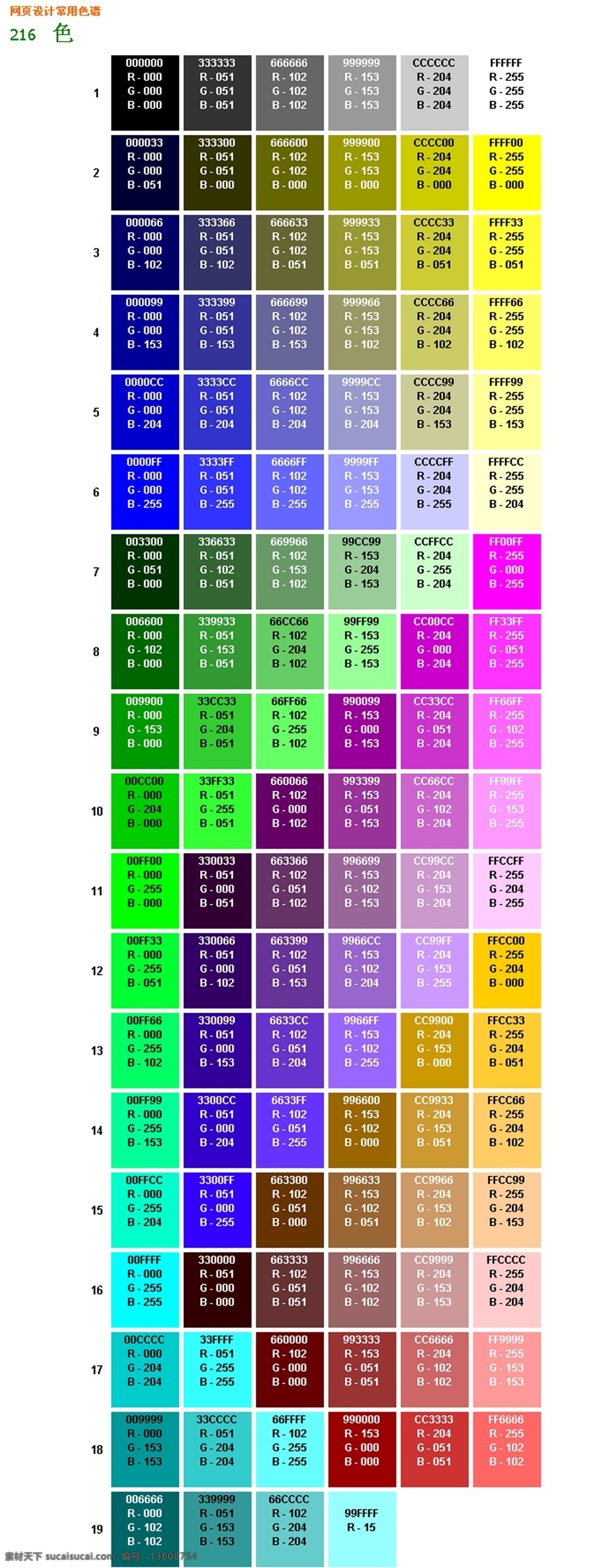 网页设计 常用 色谱 色标 失量 颜色 源文件 常用色谱 网页素材 网页模板