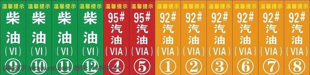 油枪标号 中国石油 加油站标准 中国石油标准 加油站标识 加油站标签 油枪