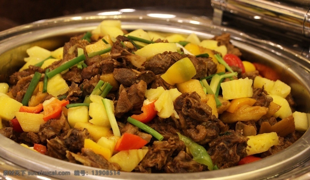 菠萝炒牛腩 菠萝 牛腩 水果 东南亚 特色 美食 自助餐 餐饮美食 传统美食