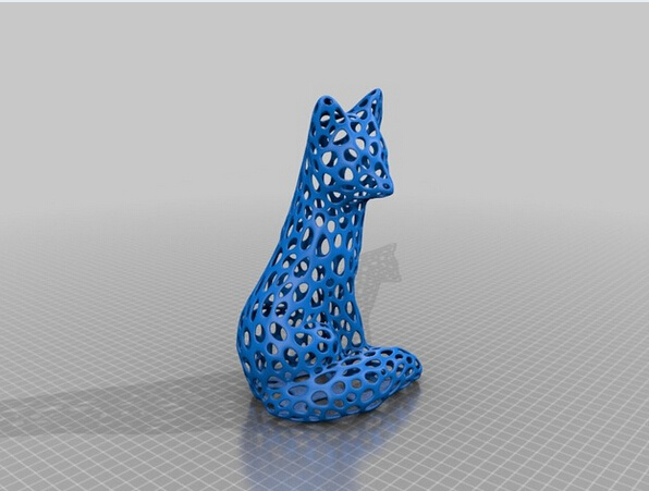 voronoi 风格 狐狸 3d模型素材 动物模型 3d打印模型 动植物模型