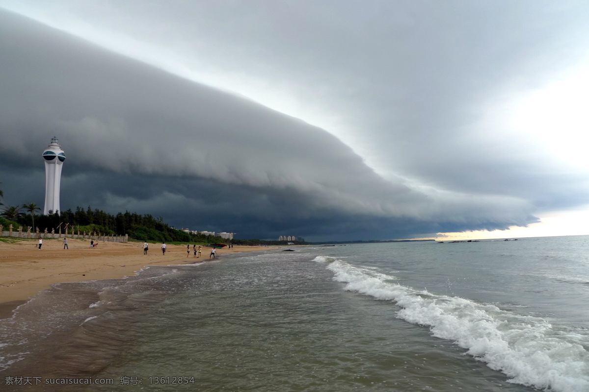 博鳌 沙滩 海滩 自然风景 自然景观 博鳌沙滩 风雨欲来 乌云压城 psd源文件