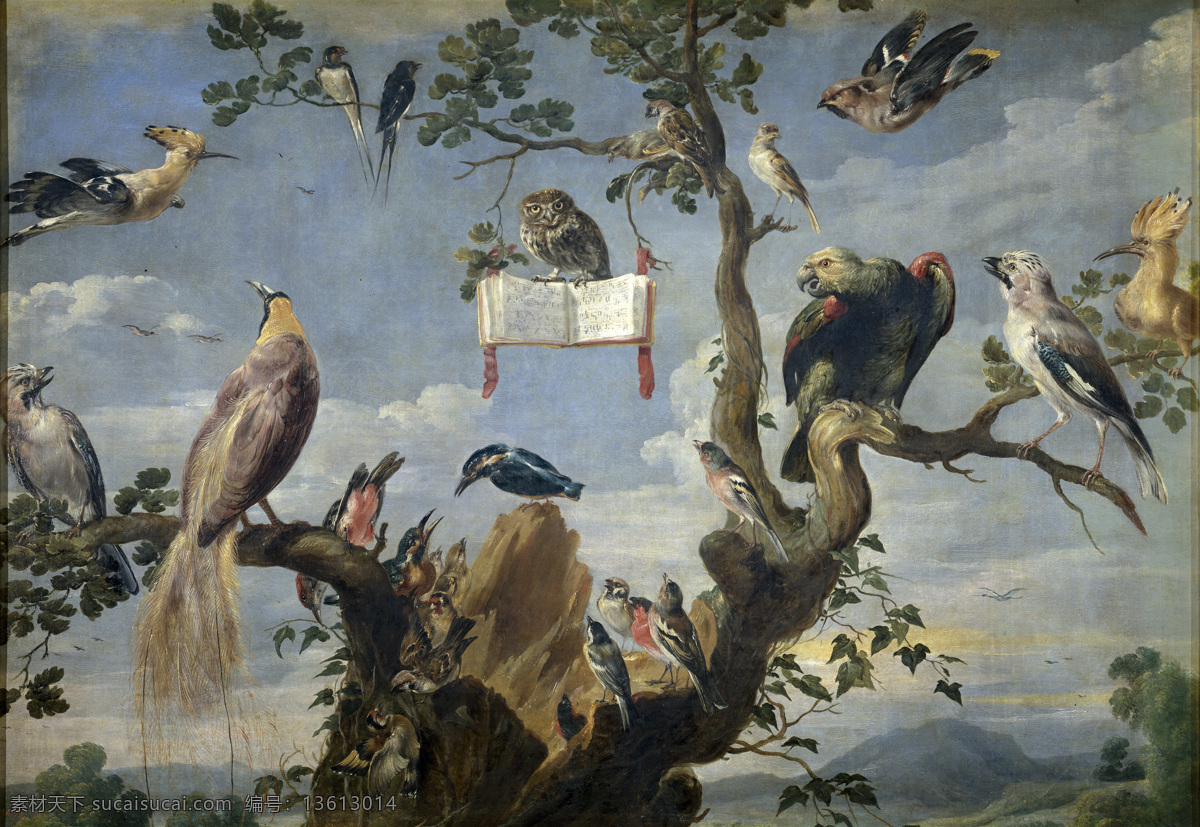 大师 画家 古典 山水画 建筑 文化 装饰画 油画 aves concierto frans snyders 人物 高清 西方 国外 现代 家居装饰素材