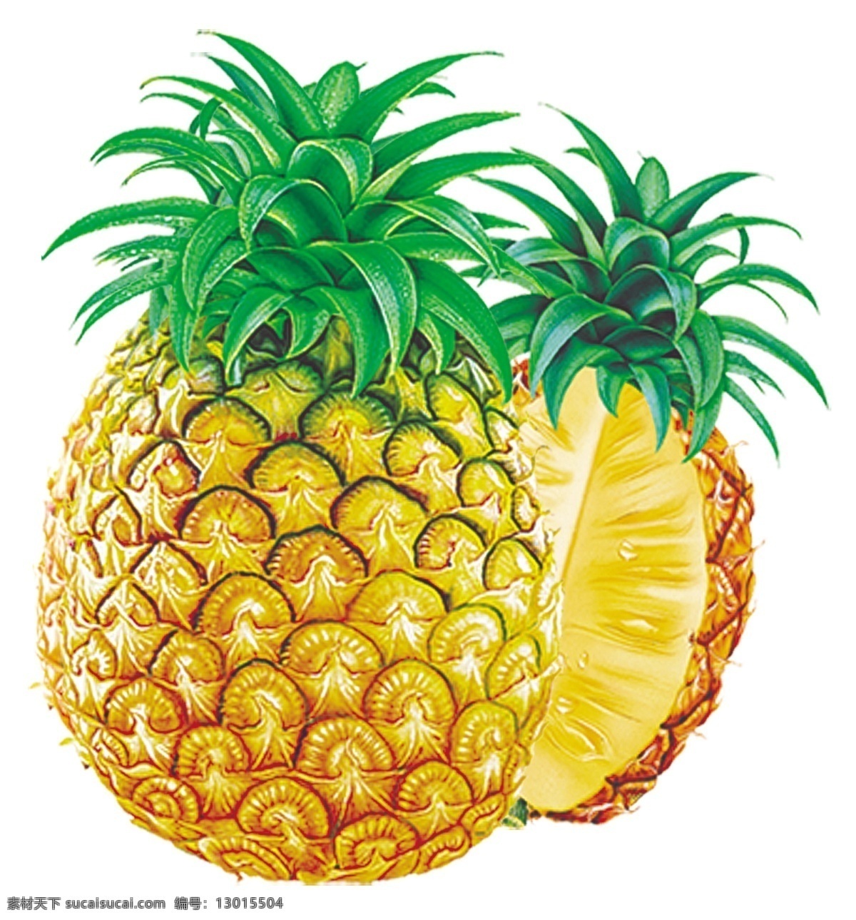 菠萝 水果 食物 分层