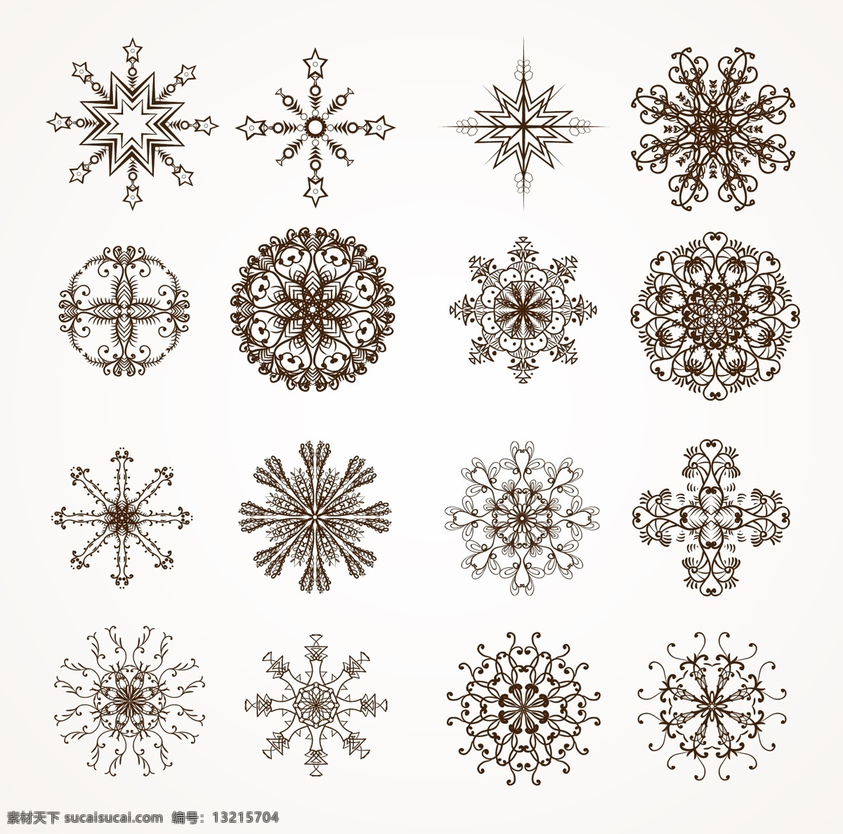 元素 冰雪 冷冻 图标 装饰 图案 冬季 雪景 抽象 自然 庆典 图形 假日 剪影 雪花 形状 新的 十二月 天气 符号