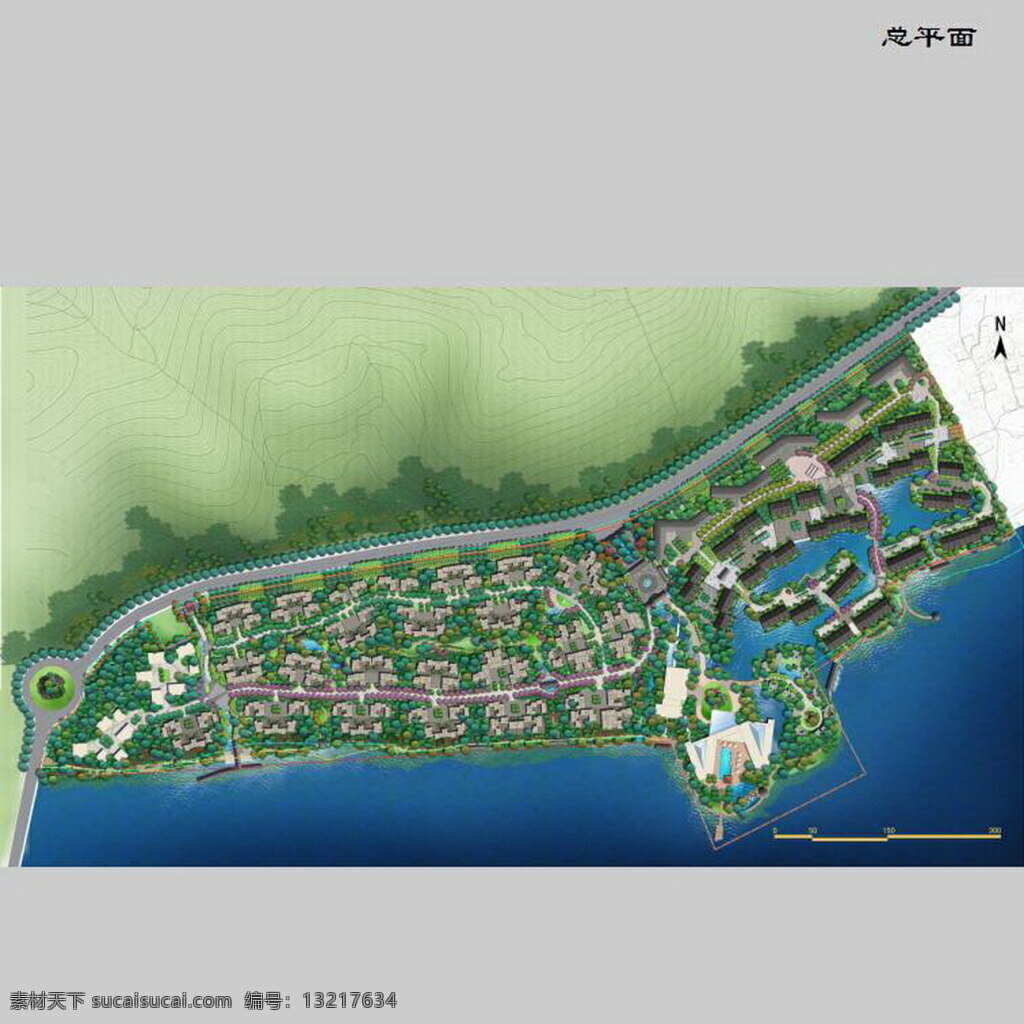 平湖 山庄 景观设计 方案 泛亚 国际 园林 景观 方案文本 住宅 规划 灰色