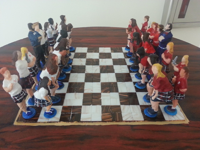 学院 国际象棋 城堡 典当 国王 骑士 扫描 乌鸦 3d打印模型 游戏玩具模型 123dcatch 123d捕捉 艺术类 艺术项目 主教 王后 sja 庄严 学生项目