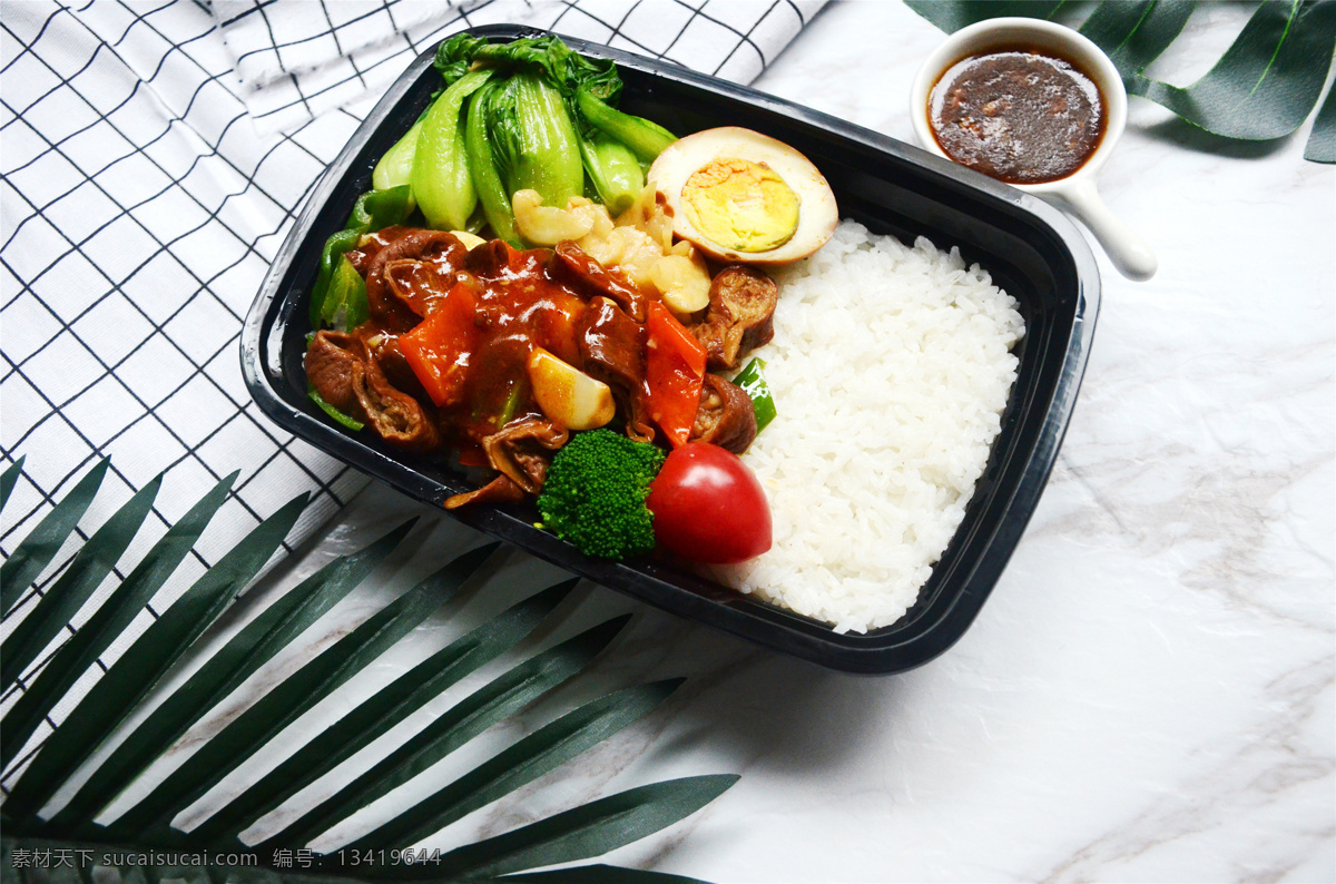 涎香肥肠便当 美食 传统美食 餐饮美食 高清菜谱用图