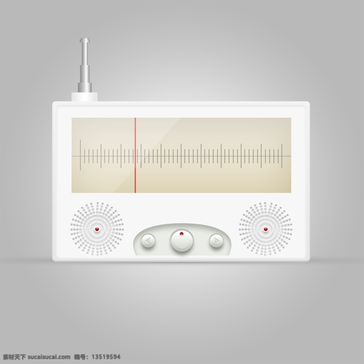 收音机 ui 3d图标 天线 图标设计