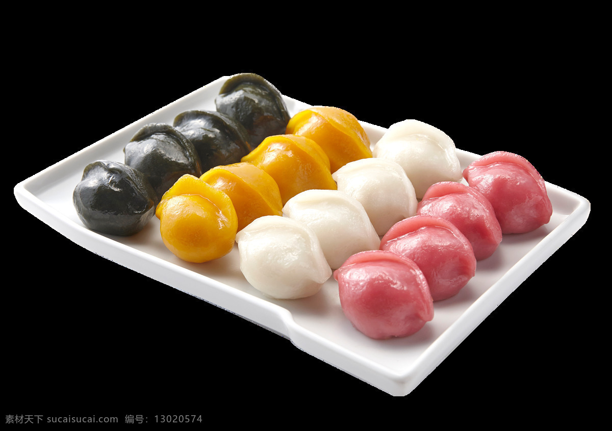 传统手工饺子 手工 糕点 点心 盘子 彩色 五彩 饺子