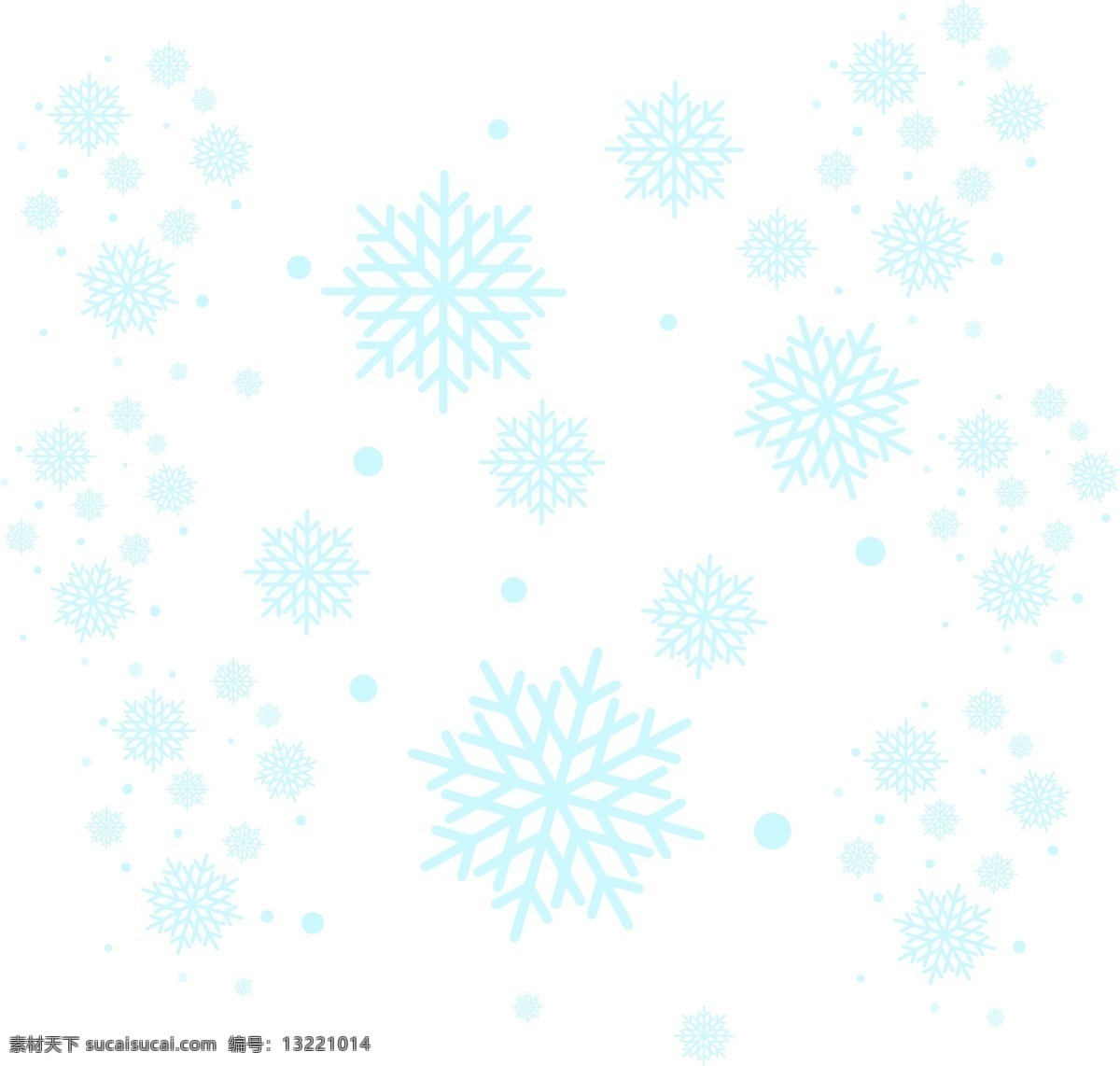 雪花 漂浮 矢量 蓝色 小元素