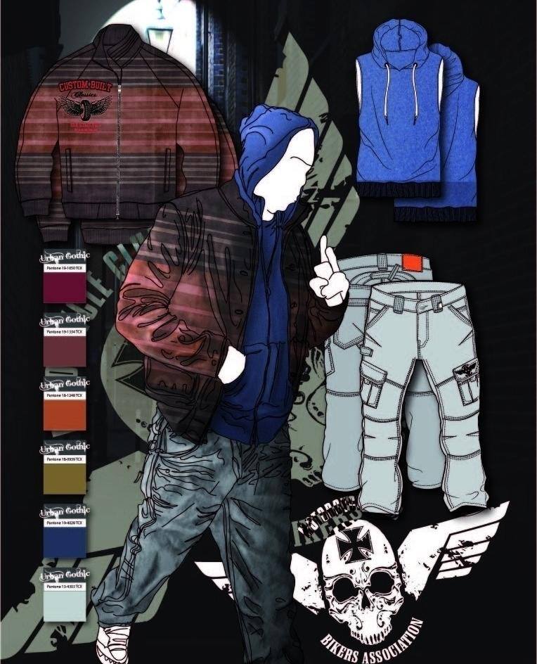 时尚 夹克 服装设计 骷髅头 裤子 帽子 色板 图标 卫衣 时尚夹克 打板 矢量图 矢量 其他服装素材