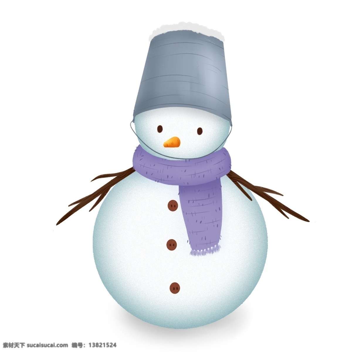 可爱 雪人 娃娃 原创 元素 卡通 冬季 童年 设计元素 铁通 原创元素