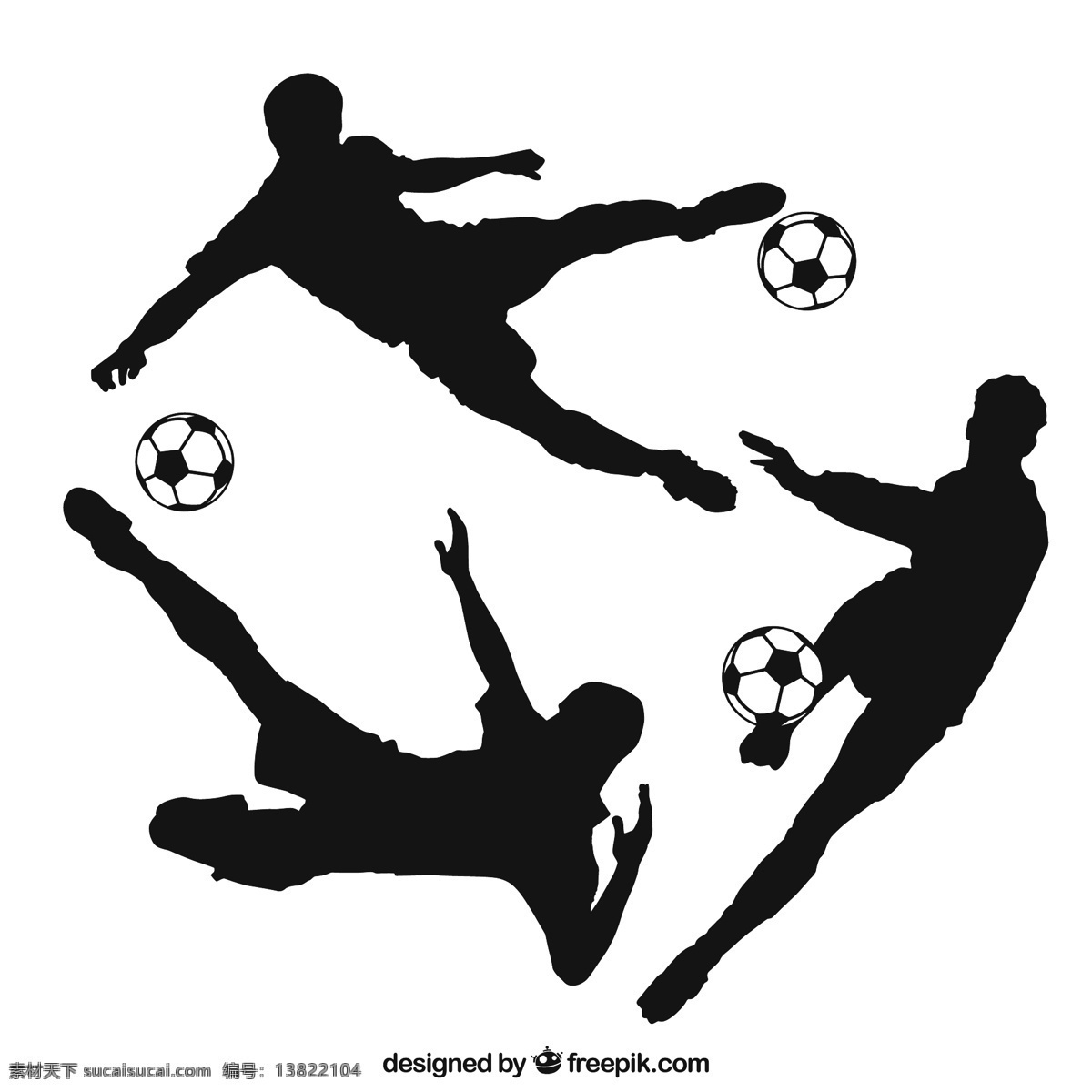 体育足球剪影 足球 体育 剪影 播放机 球员 运动员 运动 足球运动员