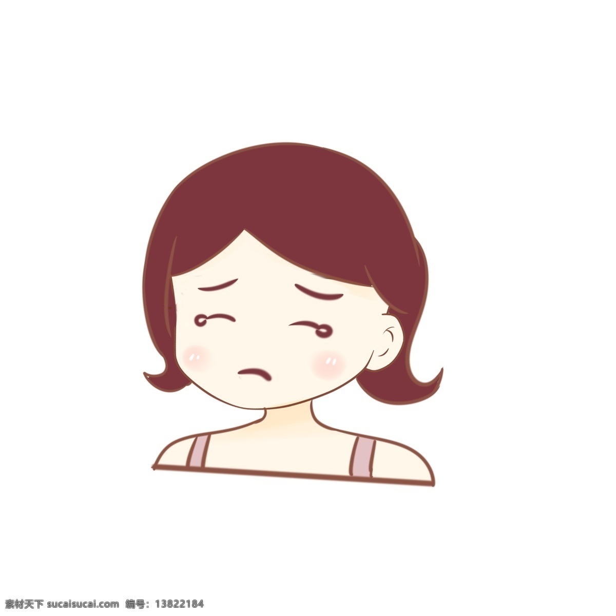 原创 可爱 q 版 少女 商用 元素 萌