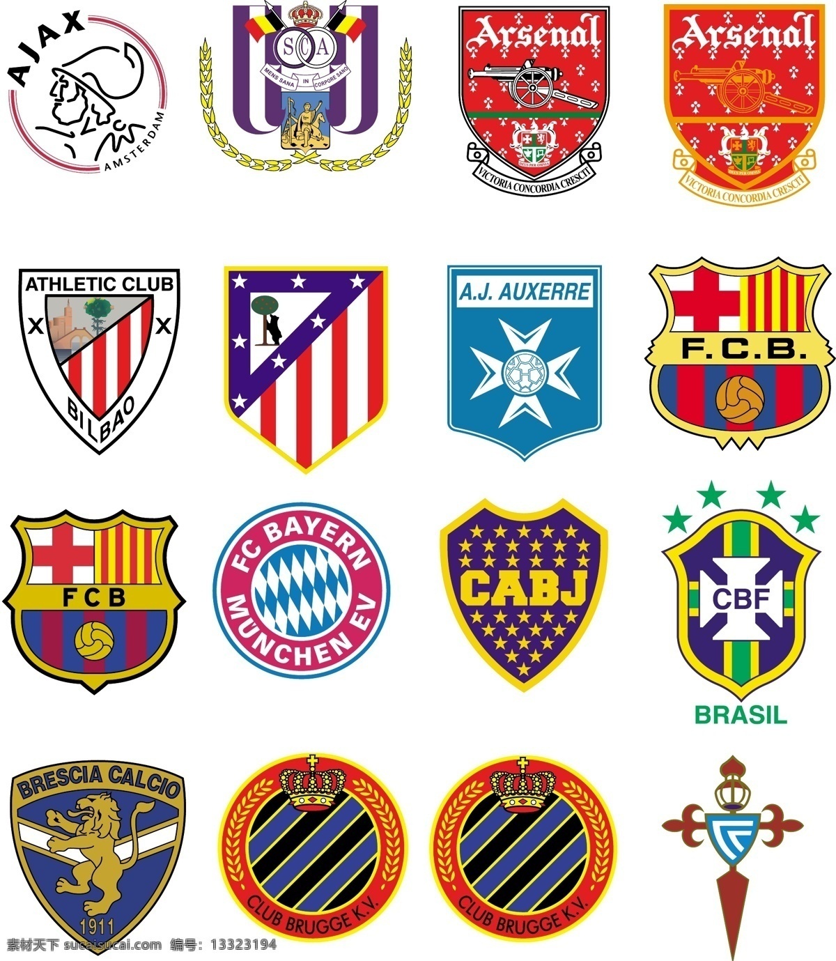 其他矢量 矢量素材 矢量图库 欧洲足球 豪门 俱乐部 标志 矢量 模板下载 足球 日常生活