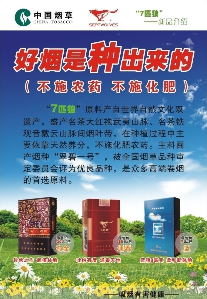 中国 烟草 公司 宣传 中国烟草 烟草公司 宣传广告 烟草广告 烟草海报 七匹狼 纯金 通泰 超值体验 矢量