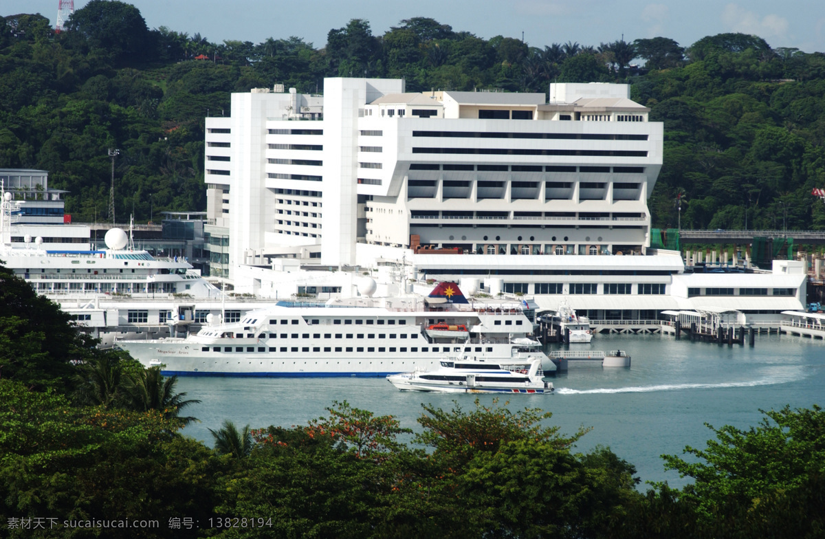 风景 港口 国外旅游 建筑 旅游摄影 绿树 新加坡 整装待发 大型 油轮 游客 游艇 生活 旅游餐饮