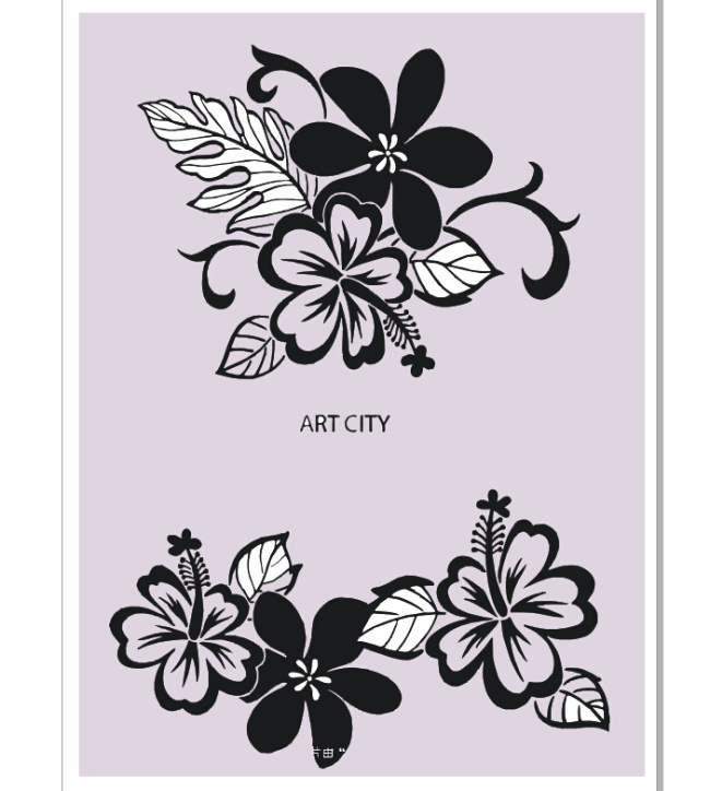 矢量 素雅 花纹 边框 粉色 花纹边框 剪纸 矢量素材 矢量图 花纹花边