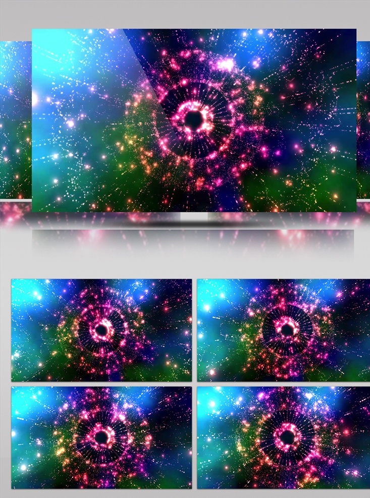 炫彩 紫色 粒子 宇宙 星系 浪漫 特效 紫色粒子 浪漫特效 大屏背景 舞台背景 多媒体 flash 动画 动画素材 mp4