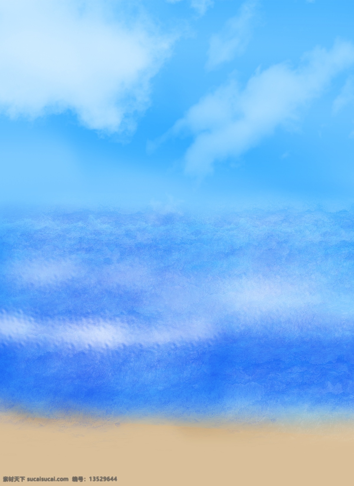 纯 原创 蓝天 碧海 通用 背景 大海 波浪 通用背景 纯原创