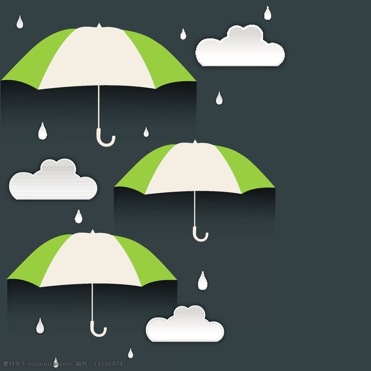 雨天 伞 矢量 背景 web 高分辨率 接口 绿 免费 清洁 条纹 时尚的 现代的 质量 新鲜的 设计新的 新的 hd 元素 用户界面 ui元素 详细的 雨伞 雨 下雨的 云 雨滴 摘要 psd源文件