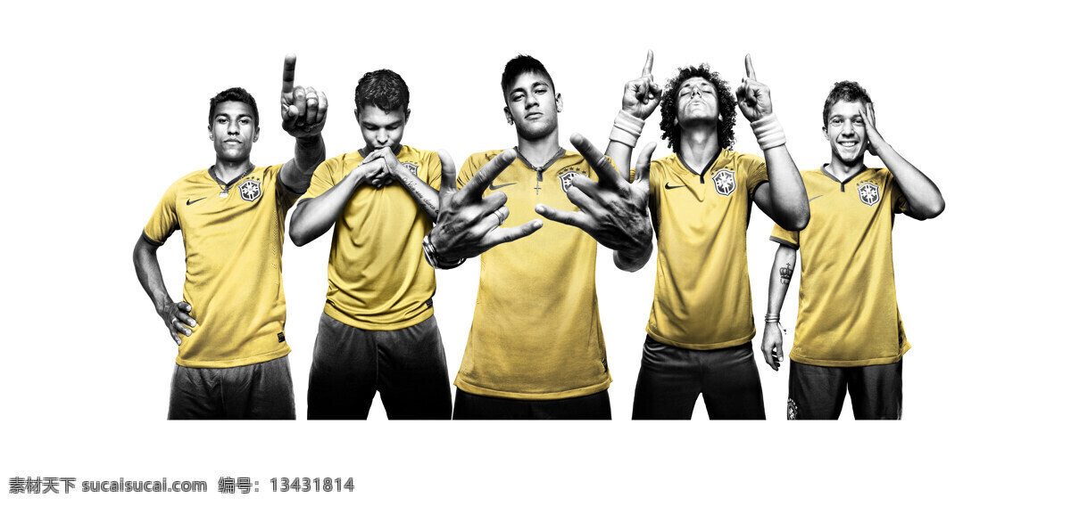 巴西队 球星 宣传 广告 nike 足球 体育运动 文化艺术