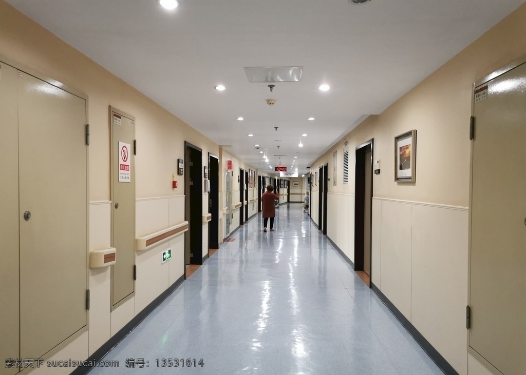 医院走廊 医院 病房 病房走廊 住院部 病房外 建筑园林 室内摄影