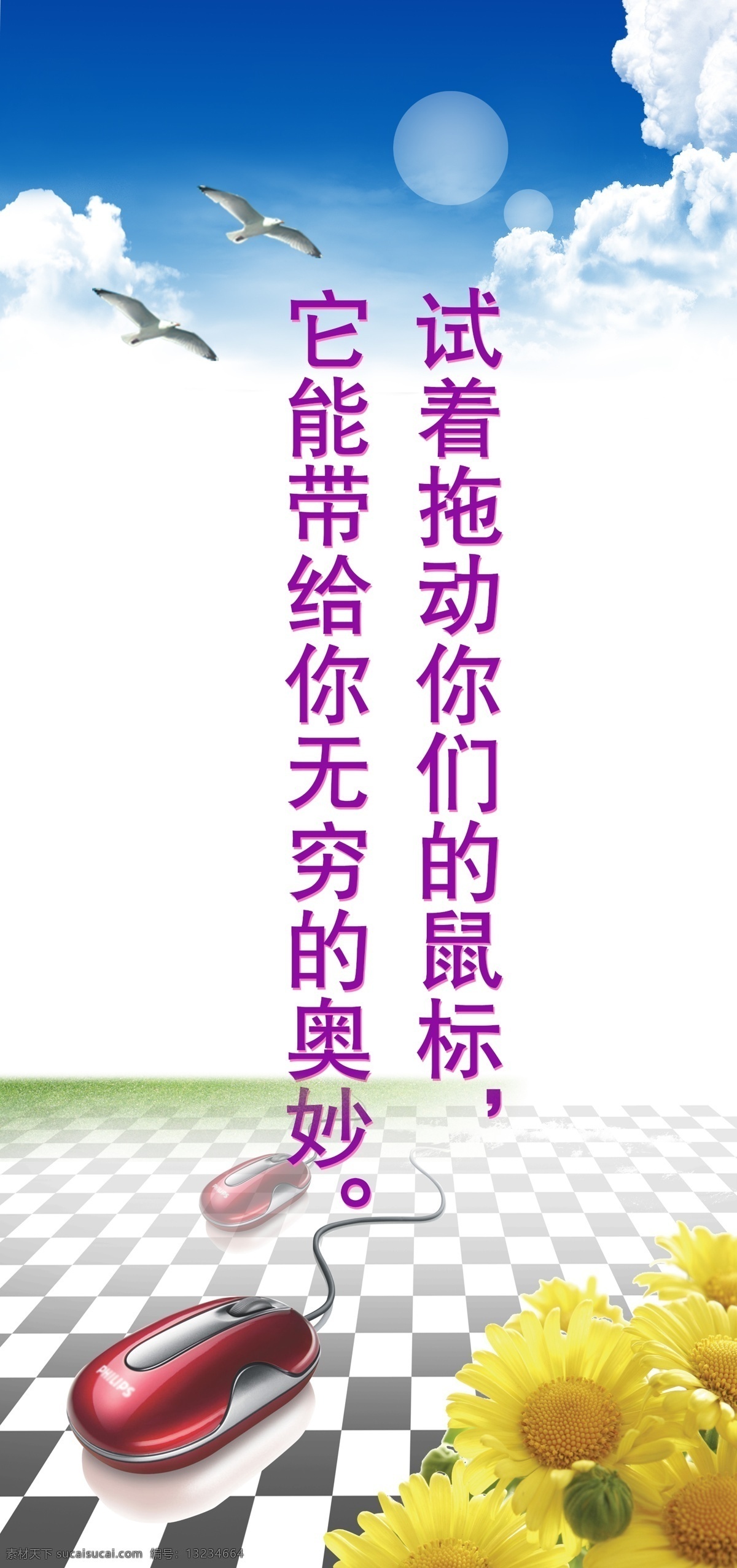 微机室展板 学校 微机室 鼠标 展板 蓝天 白云 菊花 白鸽 楼道 展板模板 广告设计模板 源文件