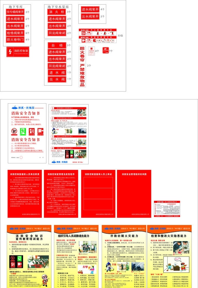 建筑 工地 地下室 消防 安全 标牌 消防安全制度 消防安全宣传 雕刻 其他设计 矢量