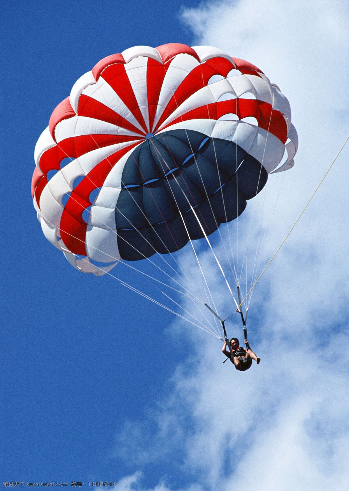 降落伞 人 天空 生活素材 生活百科