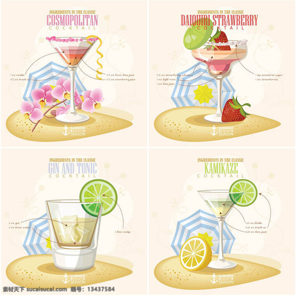 清新 美味 水果 鸡尾酒 草莓 酒水 柠檬 饮料