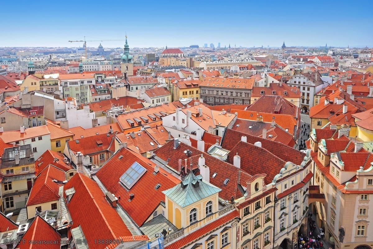 布拉格 城市 风格 欧洲 捷克 浪漫 欧式 鸟瞰 建筑 壮观 世界风情 自然景观 建筑景观