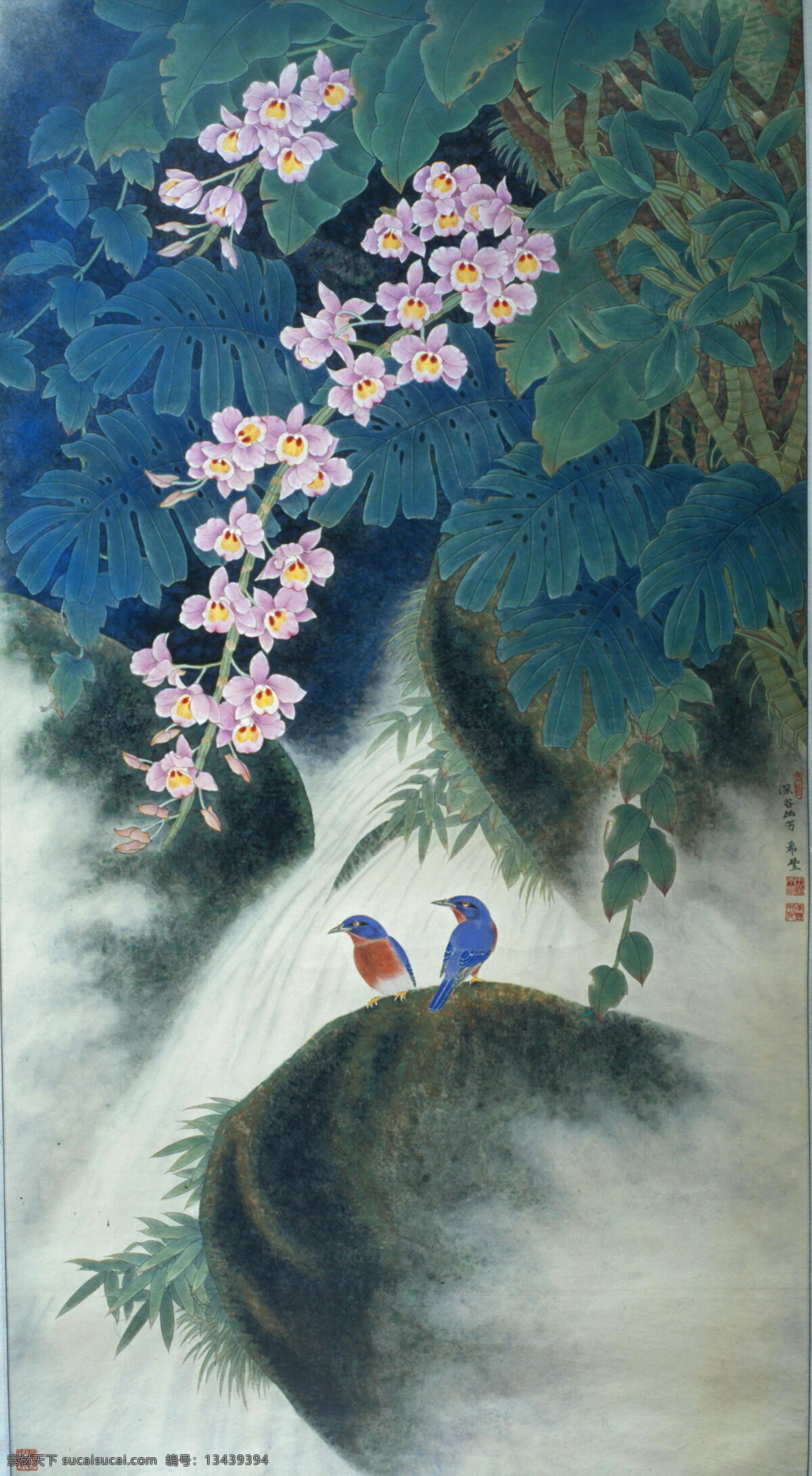 田希丰花鸟 田希丰 国画 花鸟 工笔 现代 国画艺术 文化艺术 绘画书法