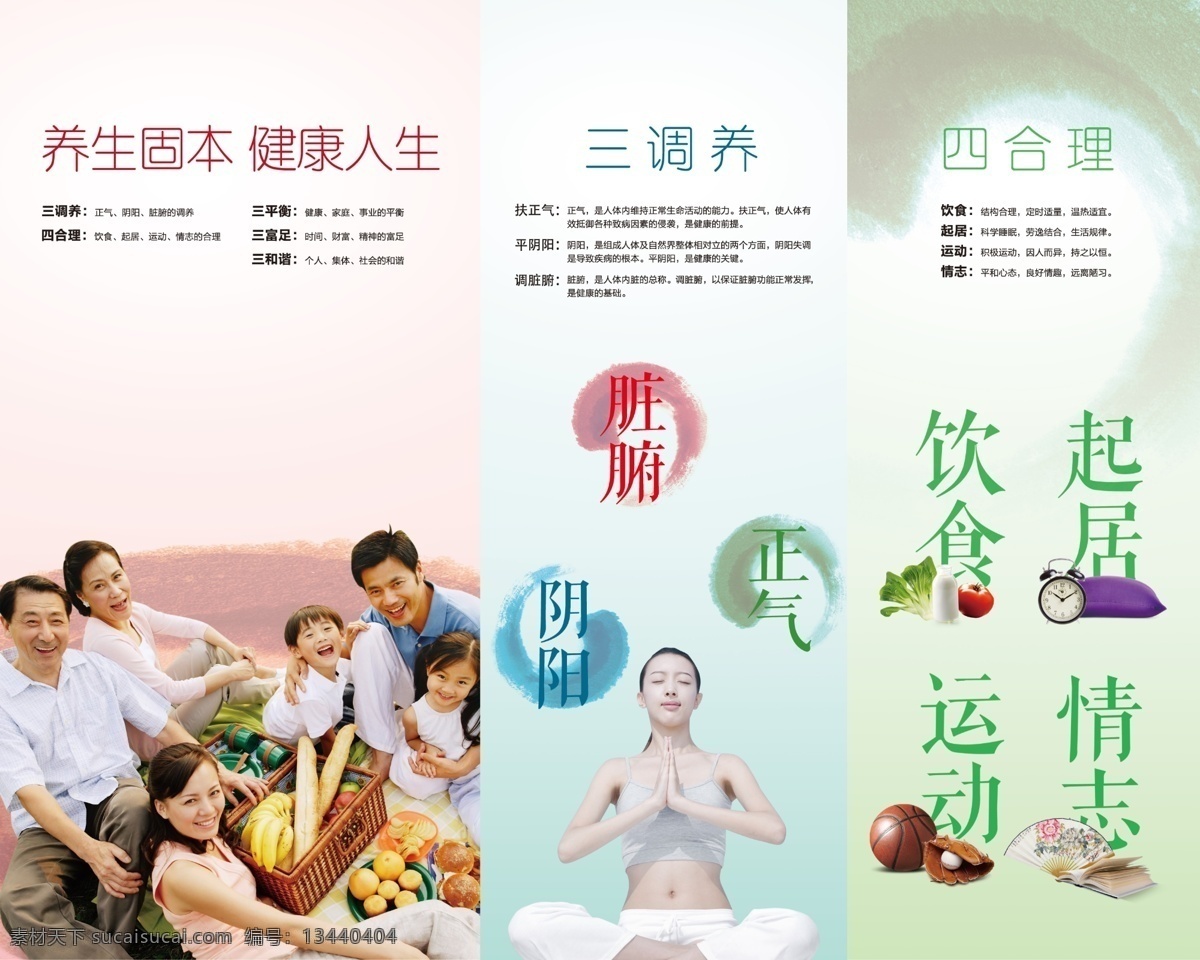 无限极海报 无限极挂画 无限极广告 养生固本 健康人生 三调养 四合理