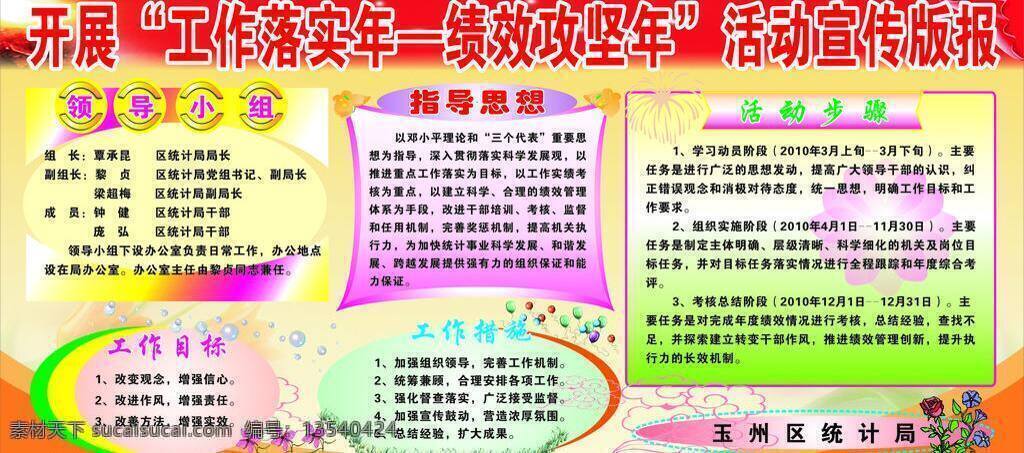 工作 落实 年 板报 展板模板 统计局 指导思相板报 矢量