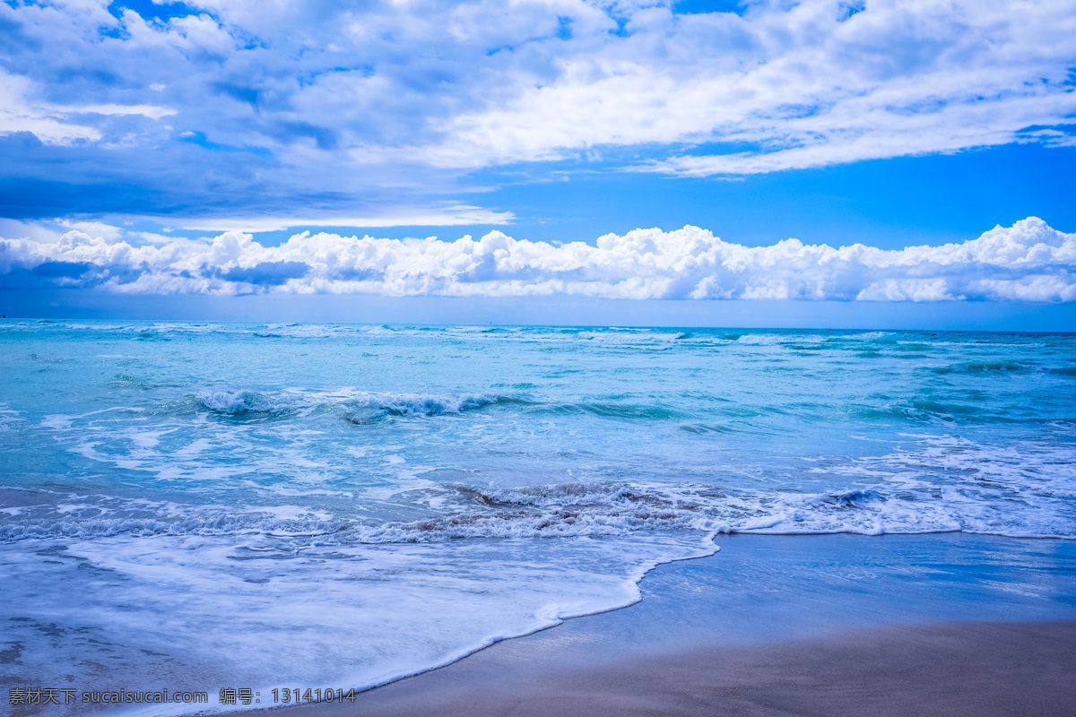 大海 海边 蓝蓝的海 海水 海浪 浪花 沙滩 天边 海的尽头 蓝天白云 海上 云海 自然景观 自然风景
