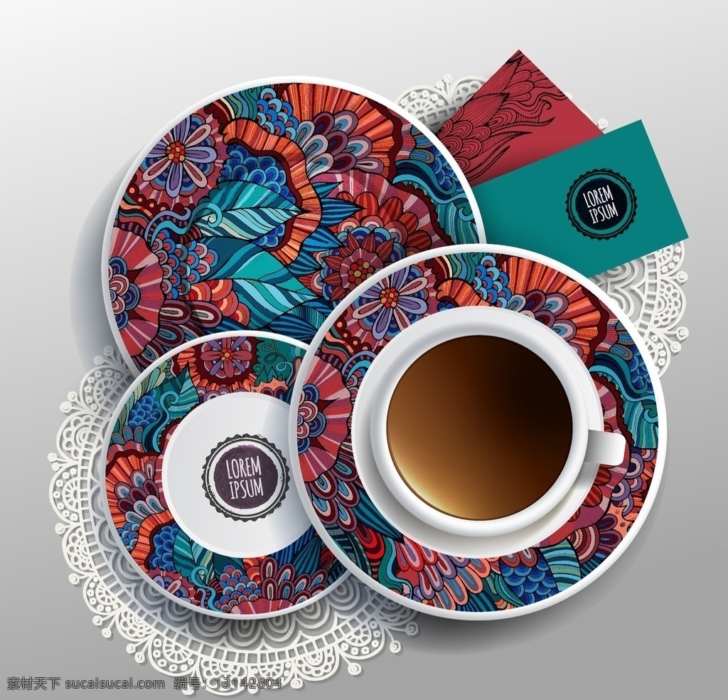 咖啡 茶水 绿茶 茶水清茶 清茶 柠檬茶 茶杯 红茶 手绘 矢量 餐饮美食 生活百科 餐饮美食素材