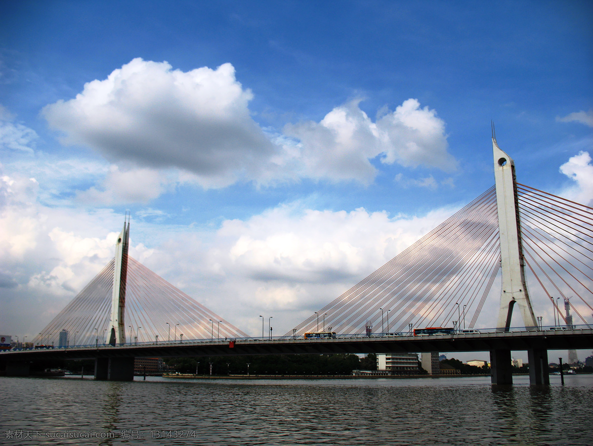 广州海印桥 广州 海印桥 滨江海印桥 旅游摄影 自然风景 摄影图库 国内旅游