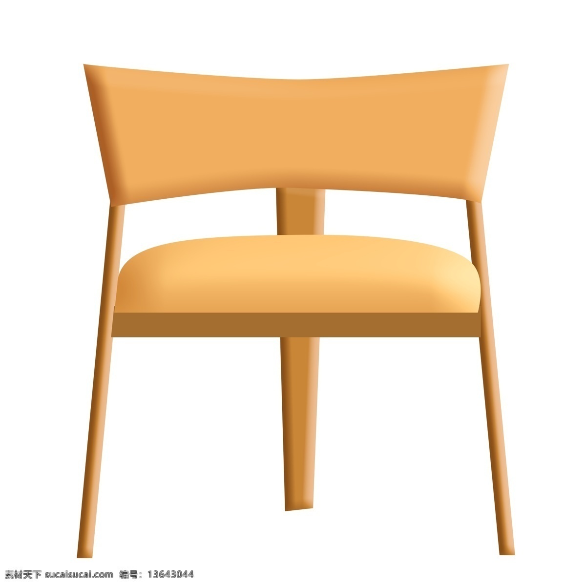 木质 椅子 卡通 插画 木质的椅子 卡通插画 家具插画 椅子插画 家具椅子 座位椅子 黄色的椅子