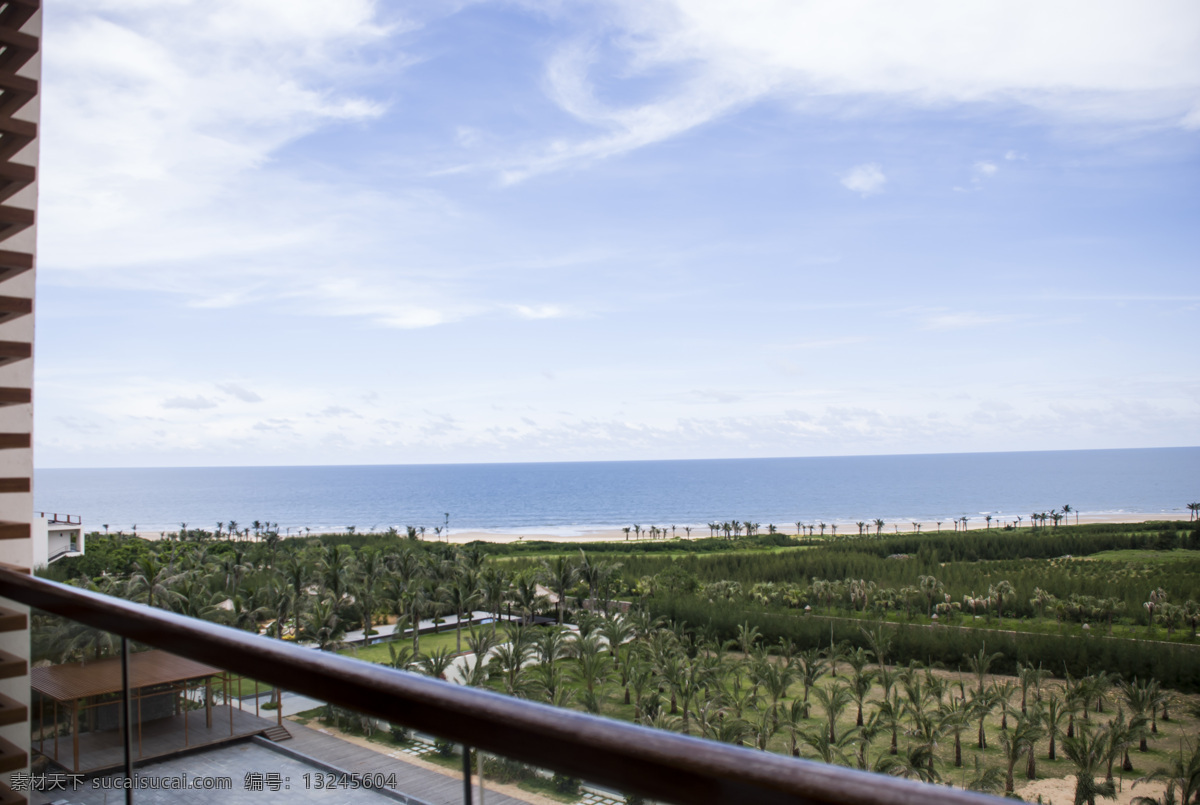 大海 海景 海水 海滩 建筑景观 沙滩 阳台 外 景观 客房阳台 南海 椰树 自然景观