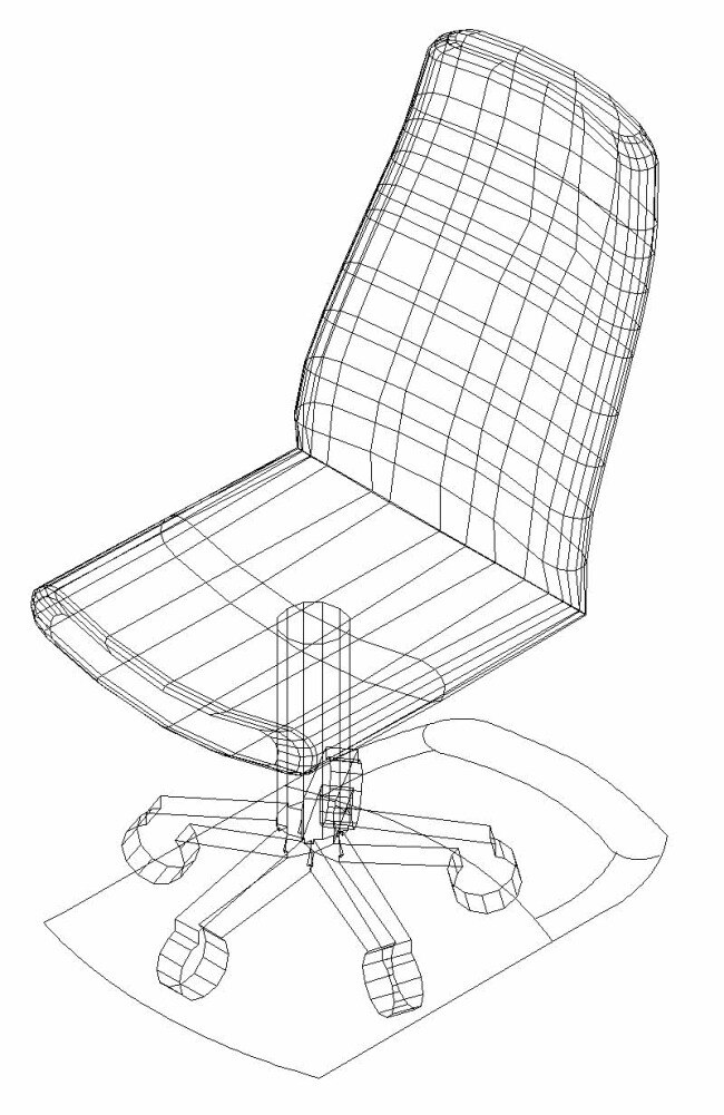 无 扶手 转椅 3d cad 办公 办公室 模型 座椅 cad素材