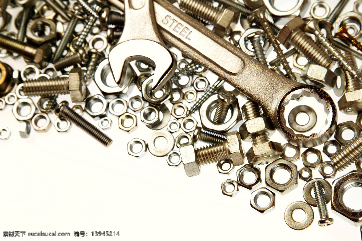 螺栓 螺母 工具 螺栓螺母 螺钉 金属 质感 工业生产 现代科技 扳手 生活用品 生活百科