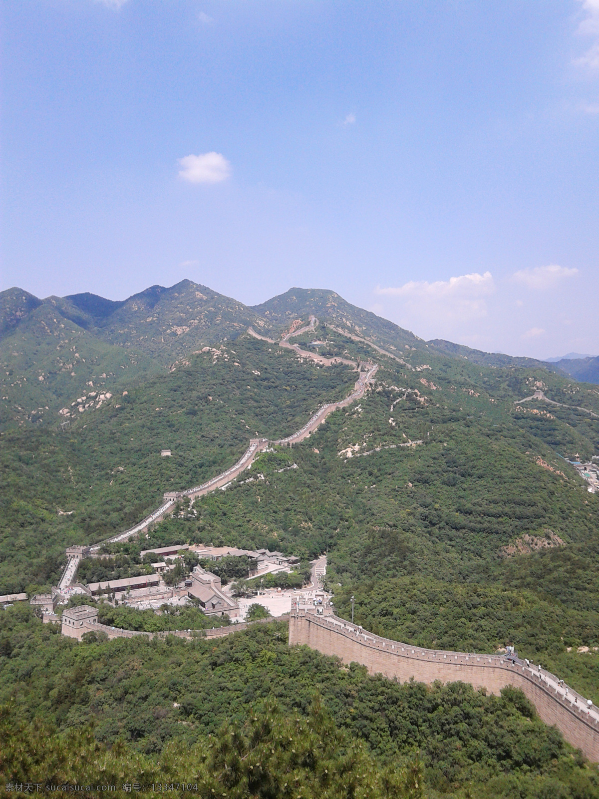 八达岭长城 八达岭 长城 城墙 烽火台 群山 山峦 古迹 古建筑 风景名胜 自然景观