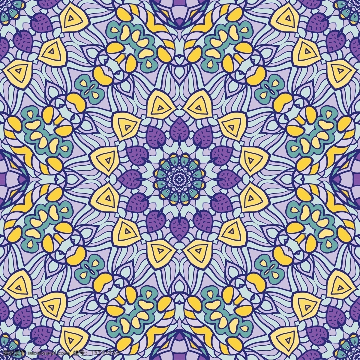 创意 万花筒 花纹 图案 背景 矢量 矢量素材 背景素材 平面设计 设计素材
