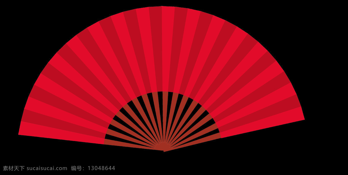 手绘 喜庆 折扇 元素 png元素 大气 红色折扇 免抠元素 透明元素 中国风