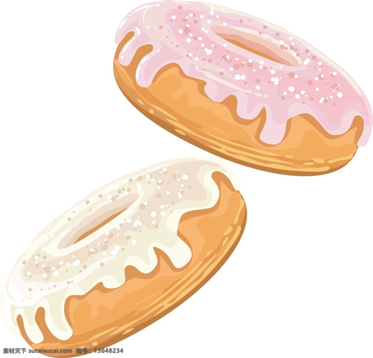 矢量 卡通 可爱 手绘 甜点 甜甜 圈 商业促销 美食 甜甜圈 商业 促销 创意 元素 排版 排版设计