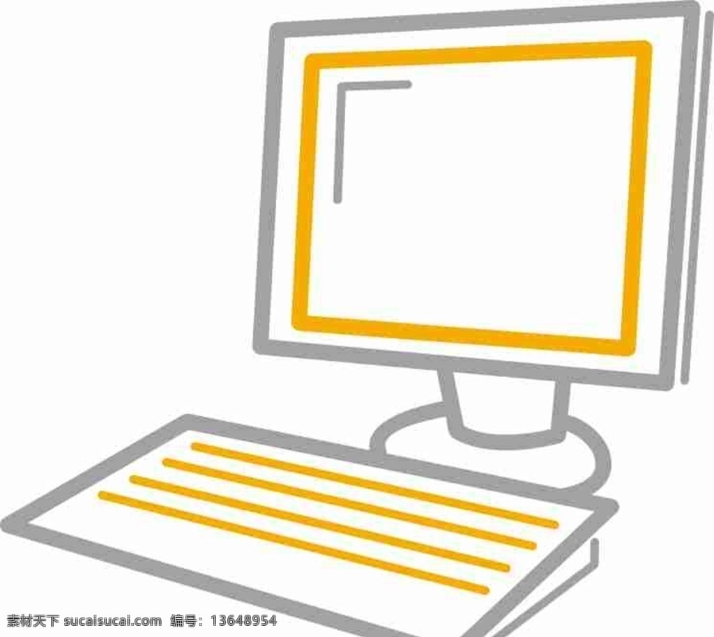 矢量图 手绘 线条图 卡通 图像 人物 漫画 动漫动画 动漫人物 显示屏 键盘