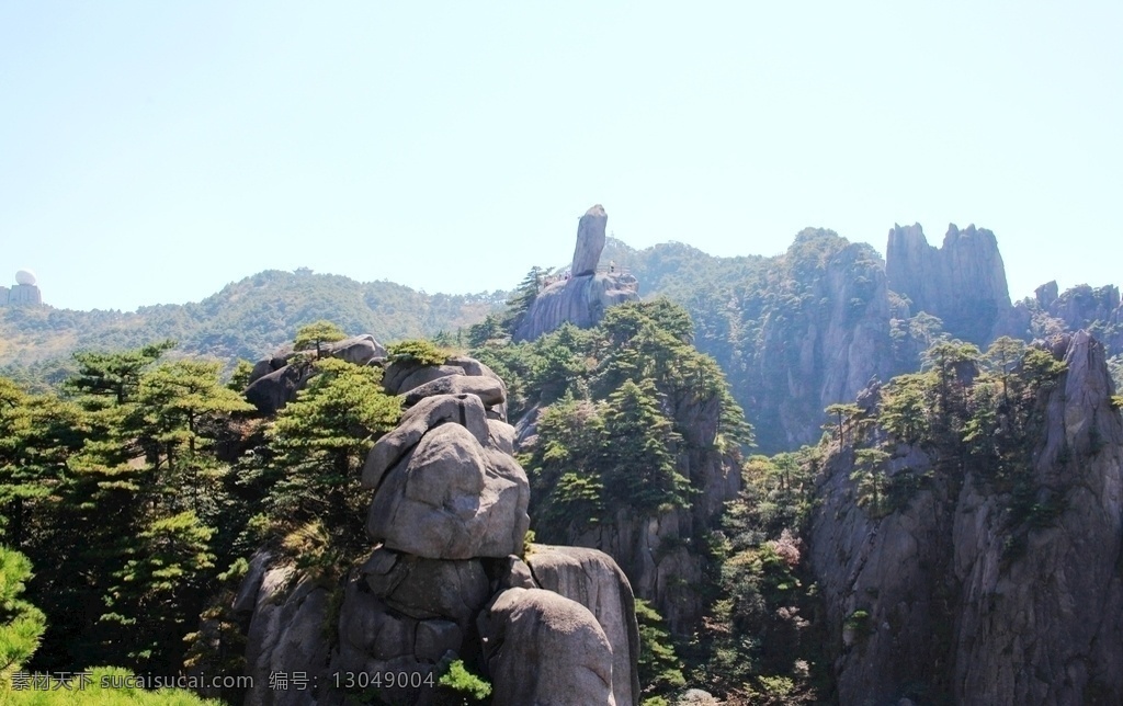 黄山 安徽 山麓 树木 蓝天 旅游摄影 国内旅游