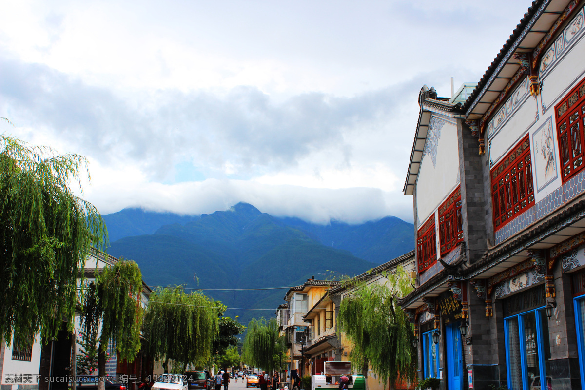 大理古城 大理 大理风景 古城 云南景点 建筑 山峦 绿树 国内旅游 旅游摄影