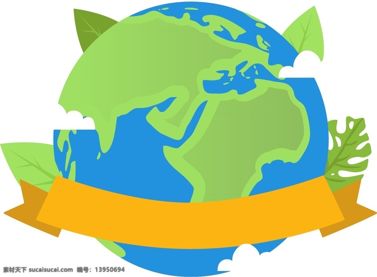 卡通 风格 世界 地球日 元素 绿色的地球 环保 科学 再生能源 绿叶 维护 护理 爱护 国家 宇宙 生命 周期 节日 联合国